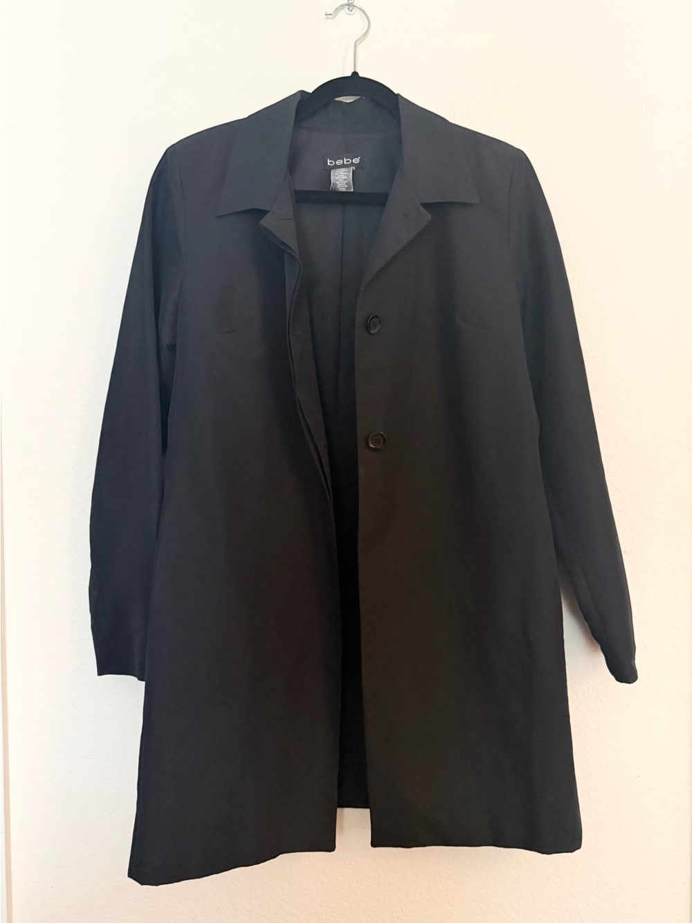🖤 vintage bebe above the knee coat